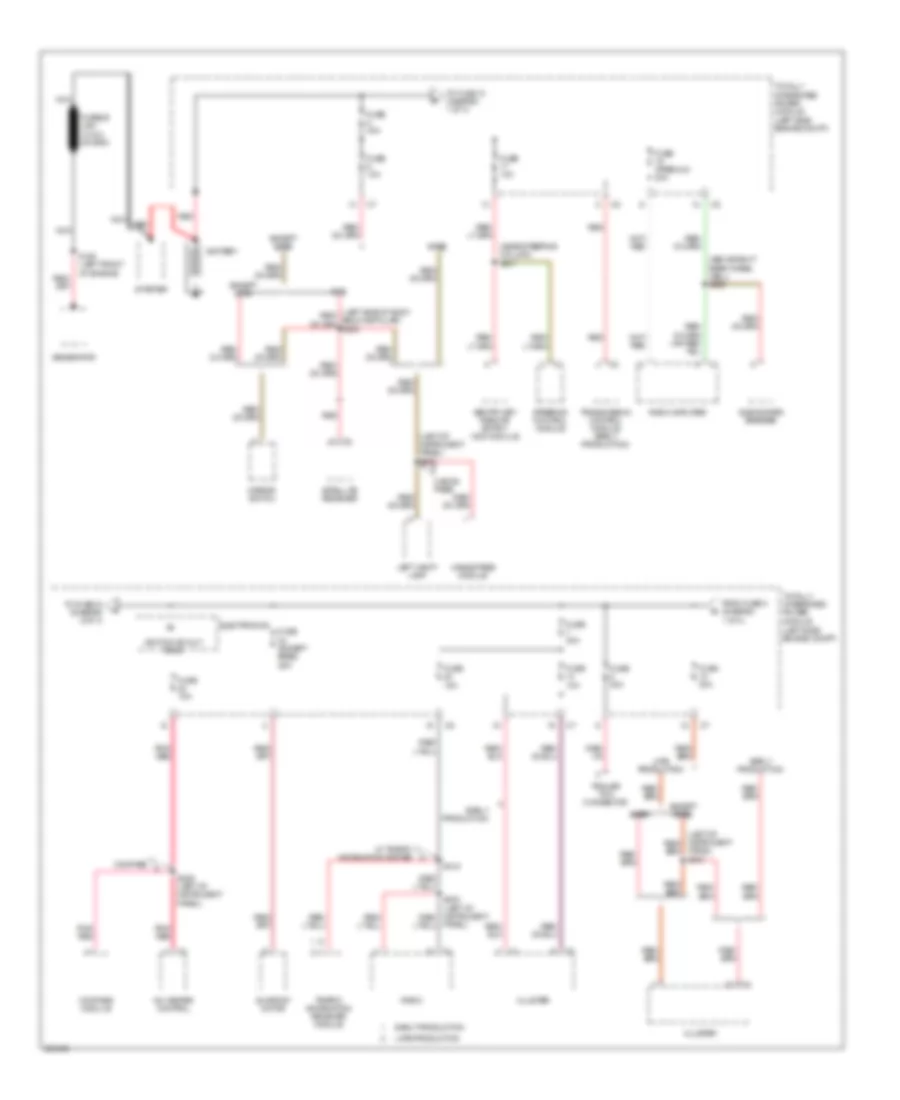 Power Distribution Wiring Diagram 1 of 4 for Jeep Compass Limited 2007