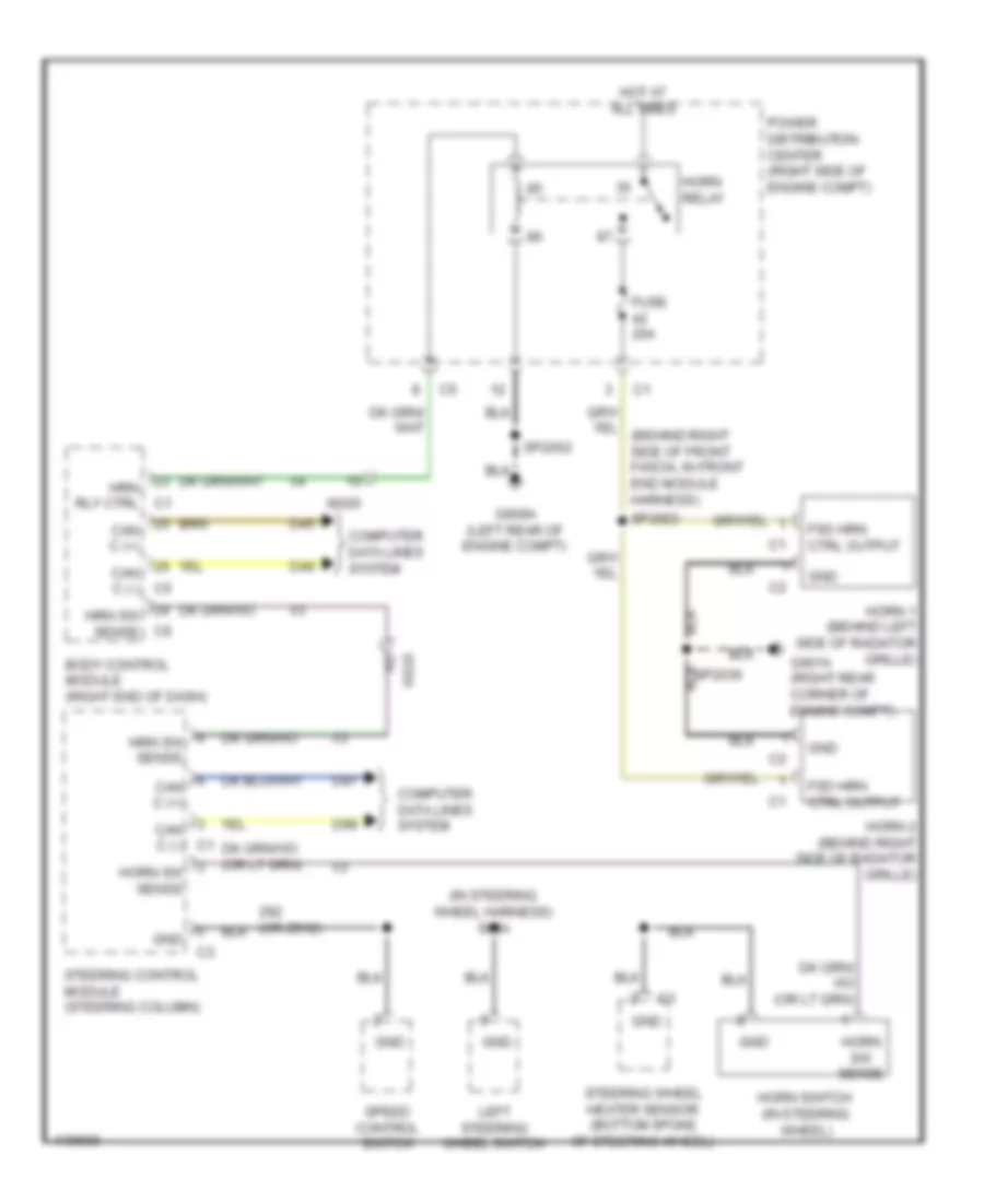 Horn Wiring Diagram for Jeep Grand Cherokee Summit 2014