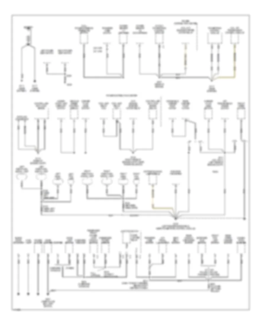 Ground Distribution Wiring Diagram 1 of 2 for Jeep Cherokee Classic 1999