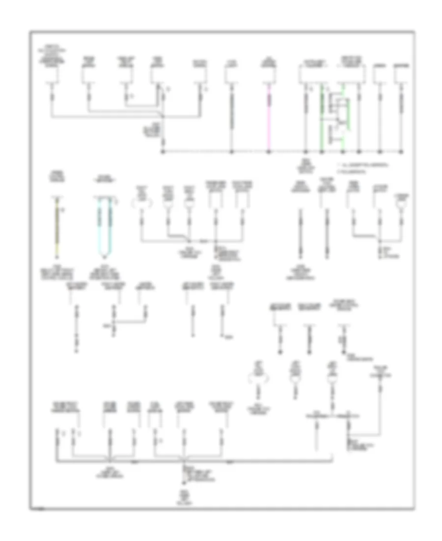 Ground Distribution Wiring Diagram 2 of 2 for Jeep Cherokee Classic 1999