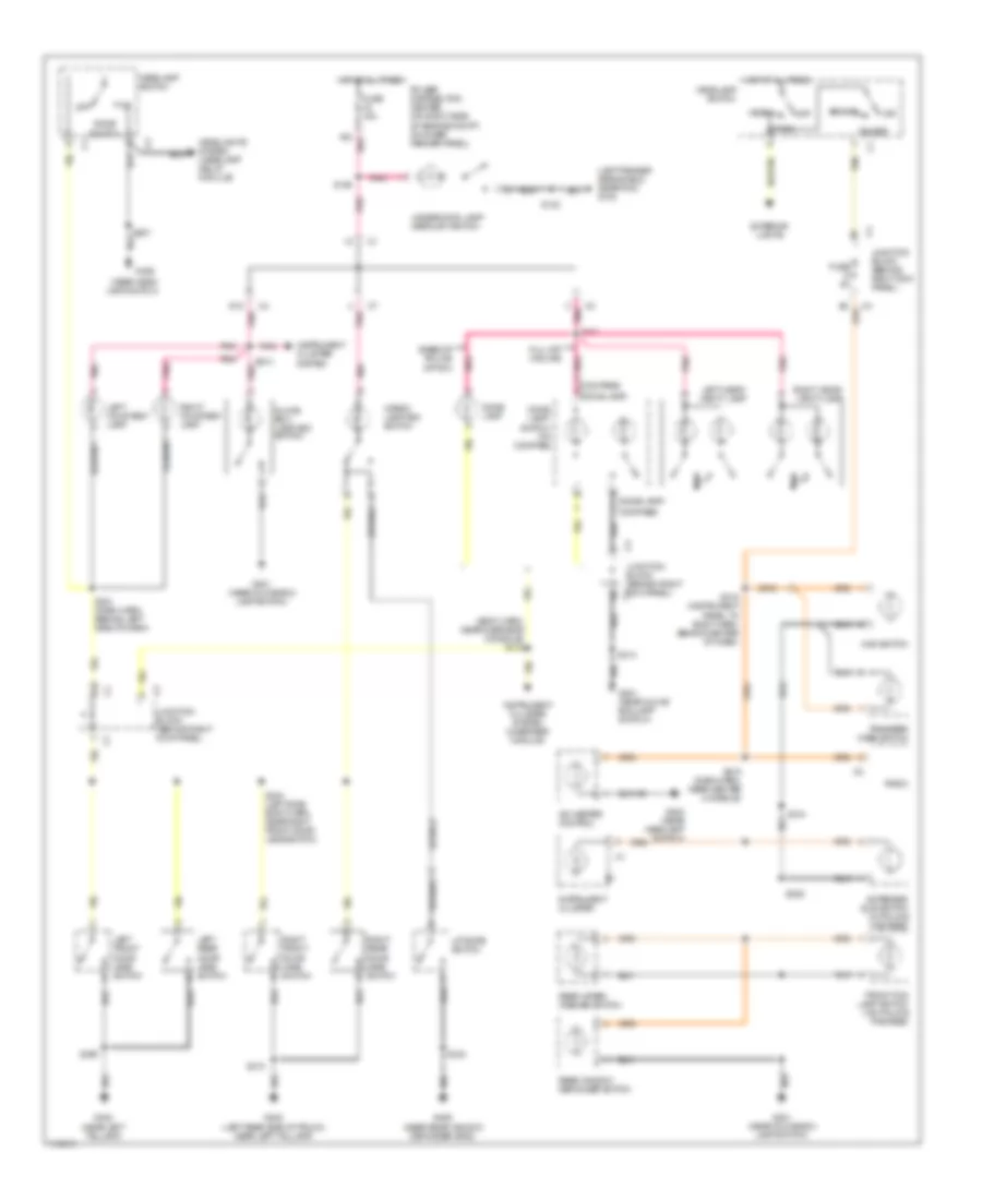 Interior Light Wiring Diagram for Jeep Cherokee Classic 1999