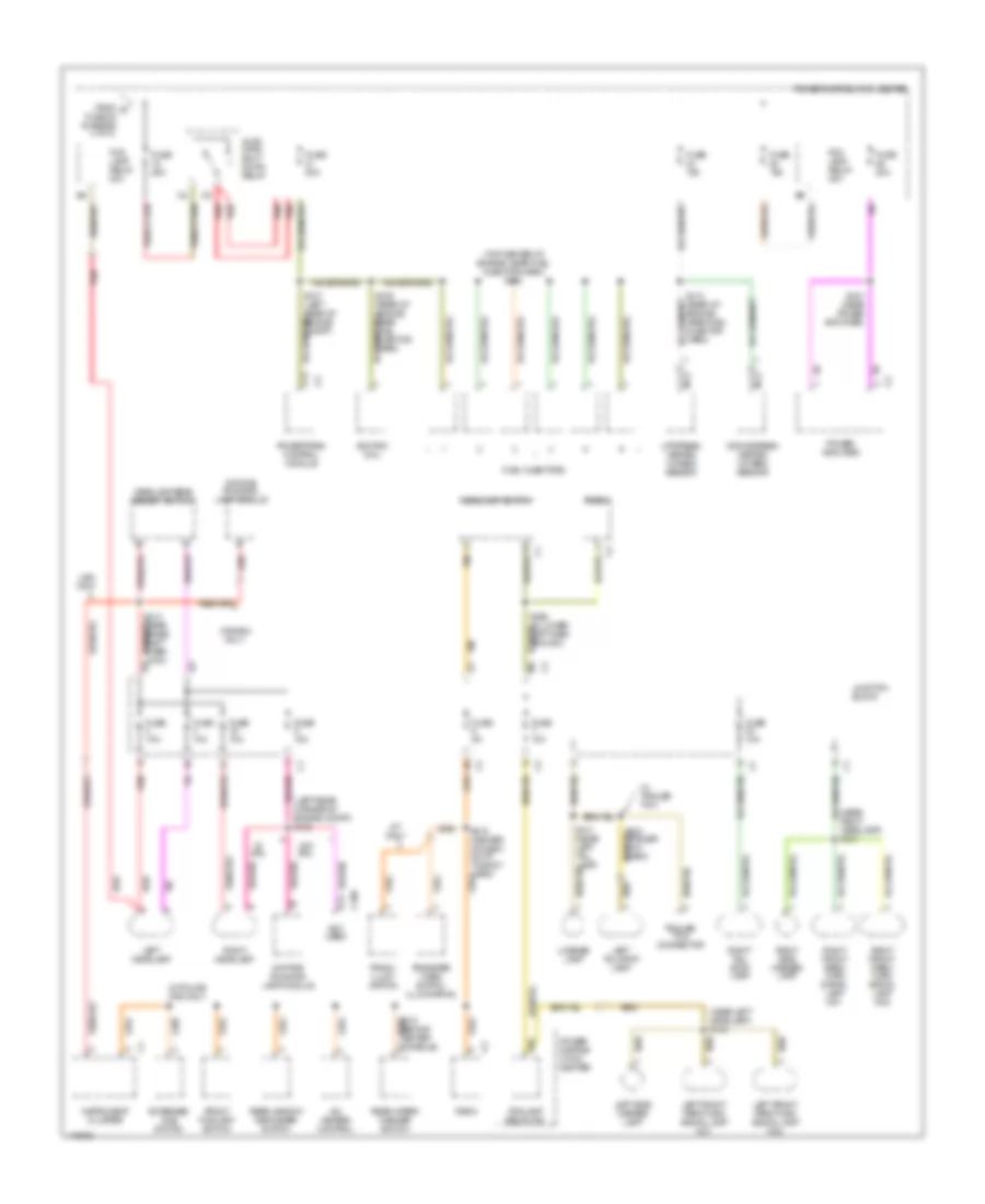 Power Distribution Wiring Diagram 3 of 3 for Jeep Cherokee Classic 1999