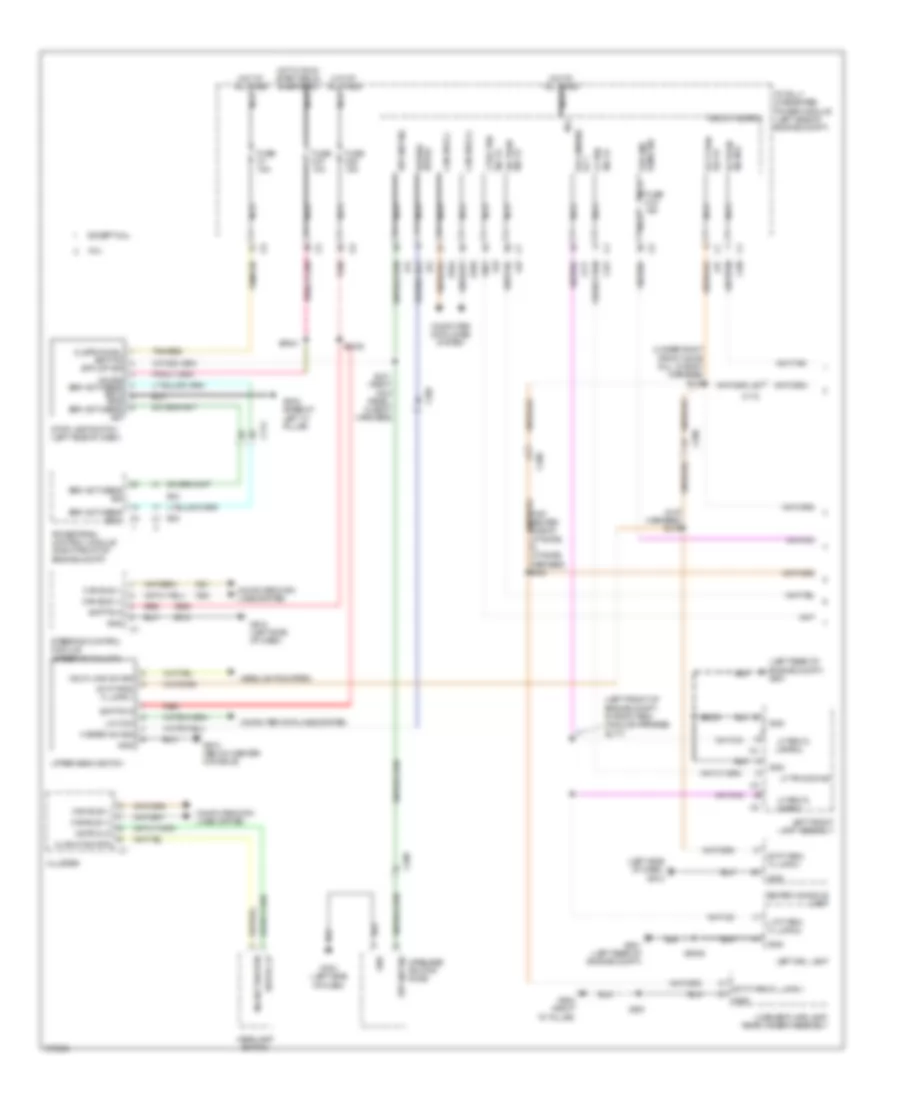 Exterior Lamps Wiring Diagram 1 of 2 for Jeep Grand Cherokee Limited 2012