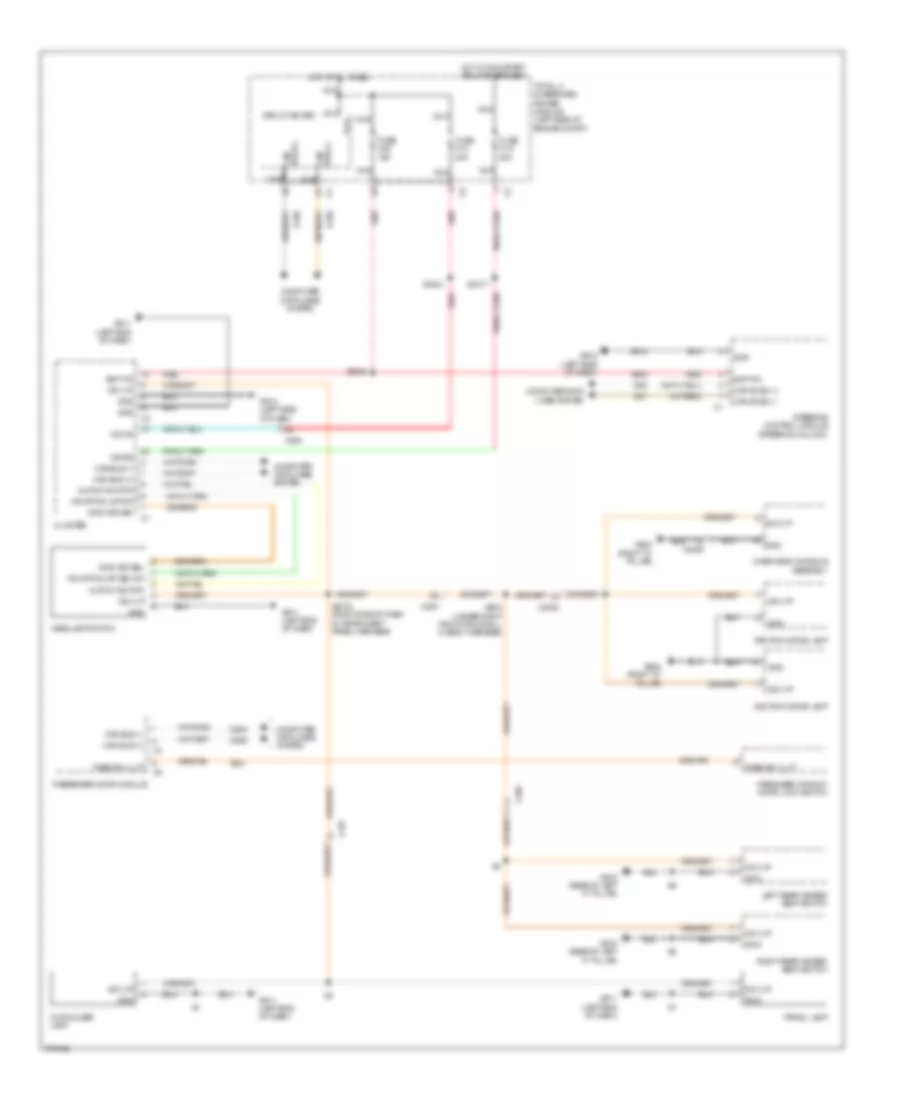 Instrument Illumination Wiring Diagram for Jeep Grand Cherokee Limited 2012