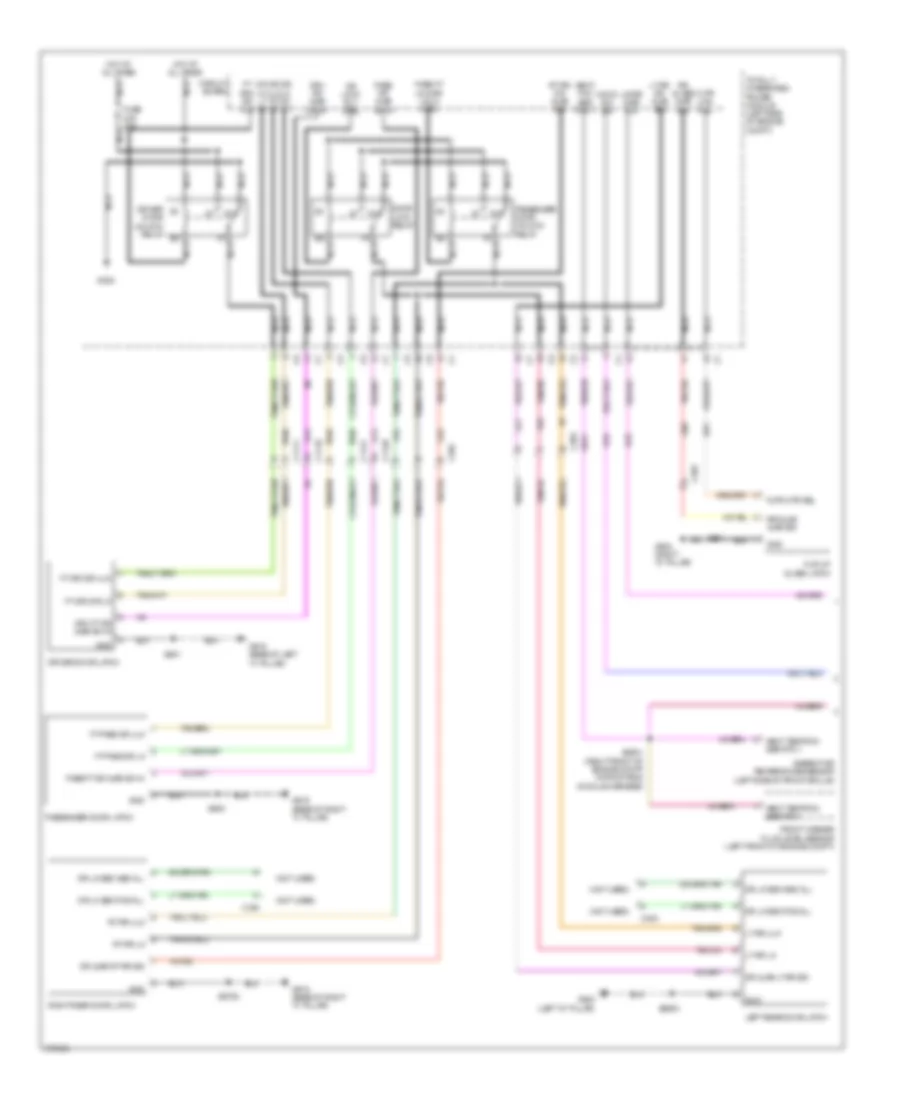 Power Door Locks Wiring Diagram 1 of 2 for Jeep Grand Cherokee Limited 2012