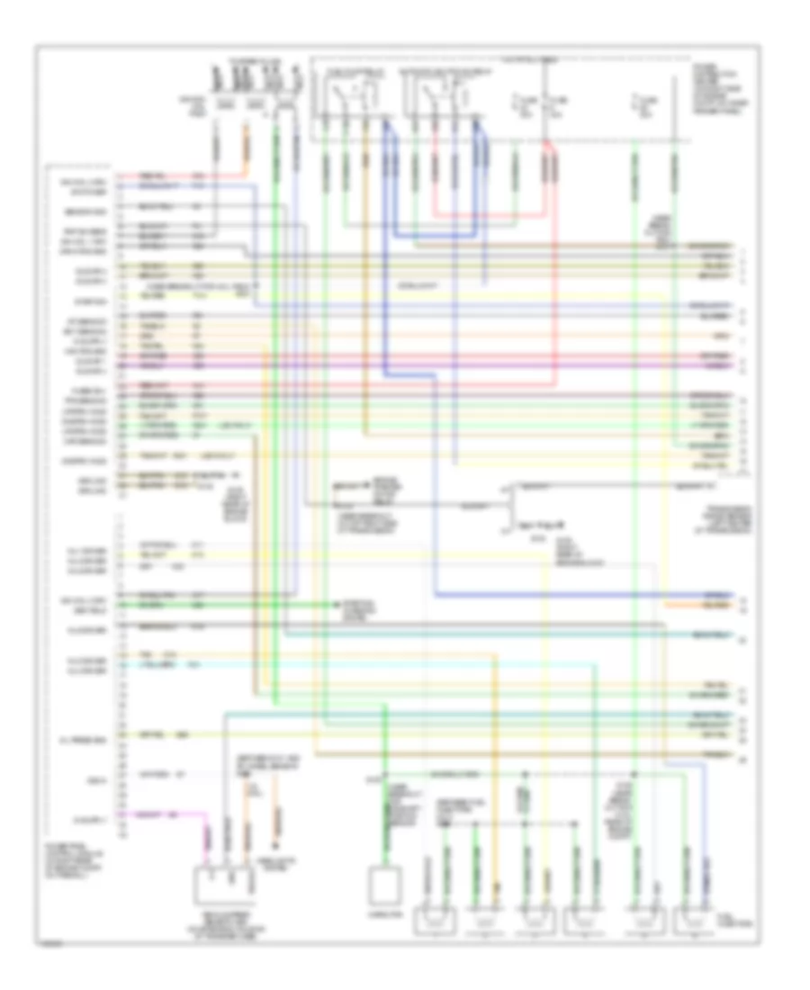 4.0L, Engine Performance Wiring Diagram (1 of 3) for Jeep Wrangler Rubicon 2003
