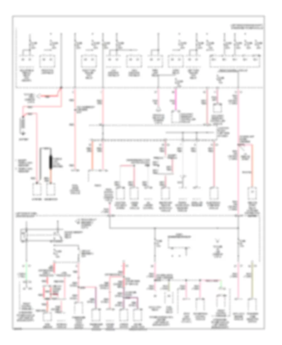 Power Distribution Wiring Diagram 1 of 3 for Jeep Grand Cherokee Laredo 2007