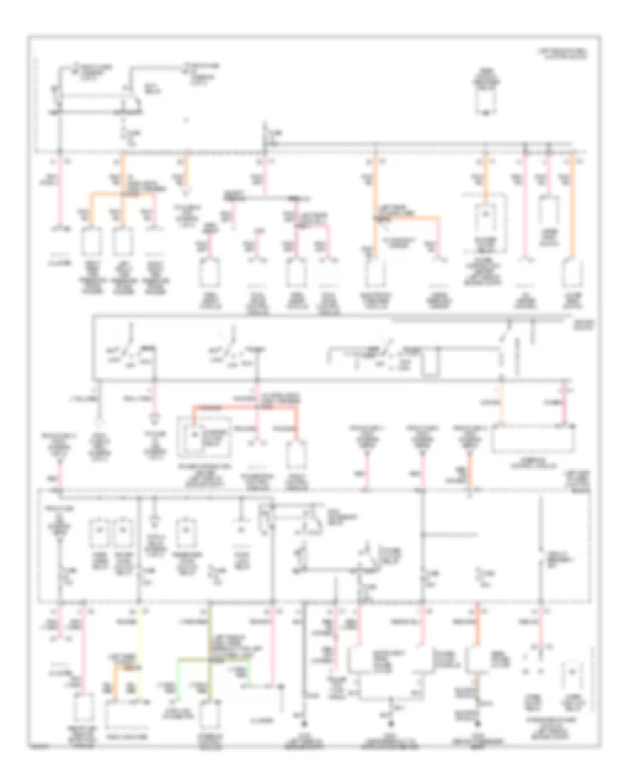 Power Distribution Wiring Diagram 3 of 3 for Jeep Grand Cherokee Laredo 2007