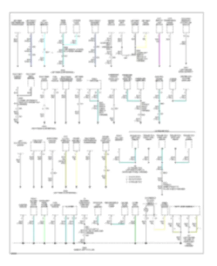 Ground Distribution Wiring Diagram (2 of 2) for Jeep Patriot Limited 2014