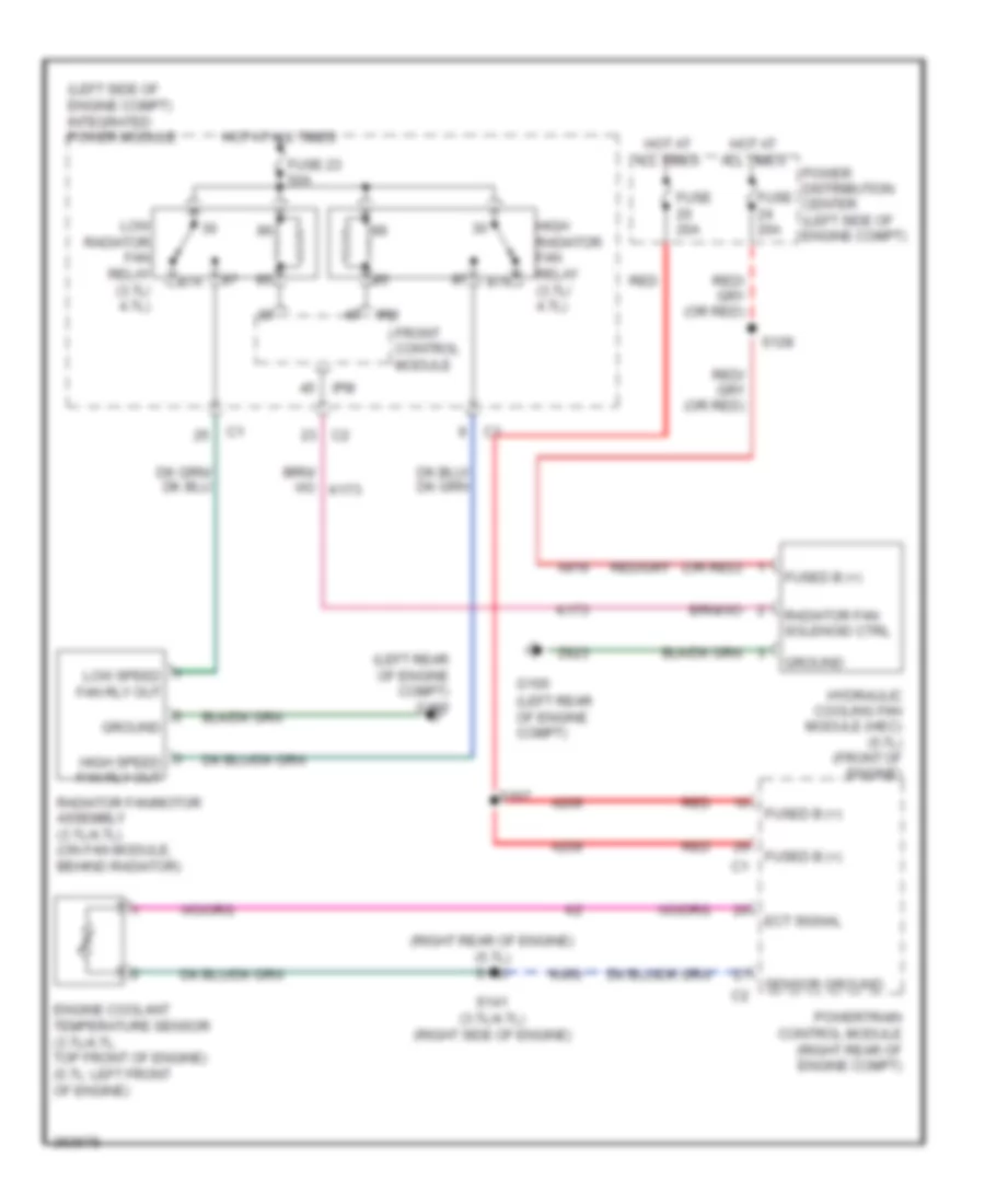 Cooling Fan Wiring Diagram for Jeep Grand Cherokee Limited 2007