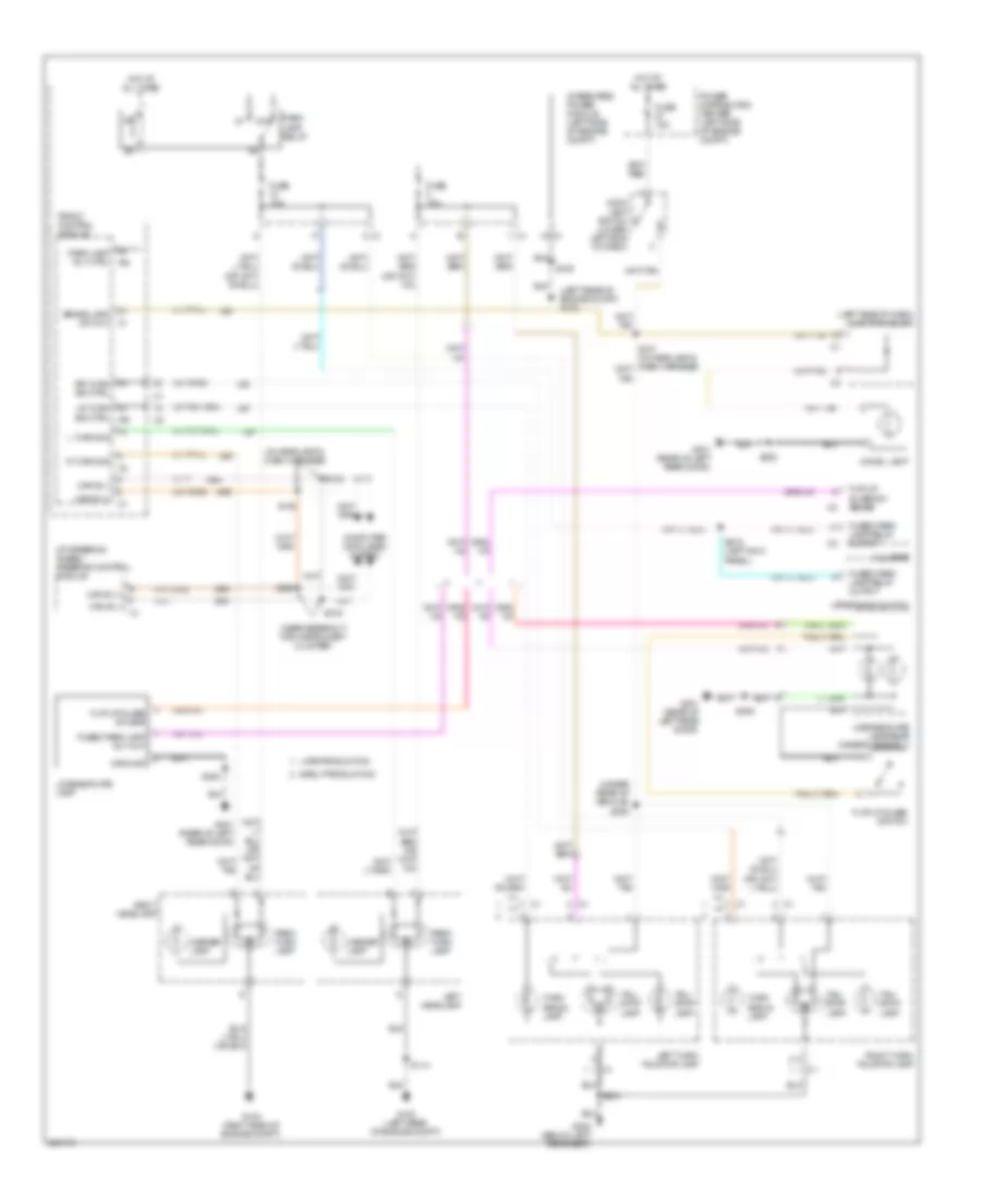Exterior Lamps Wiring Diagram for Jeep Grand Cherokee Limited 2007