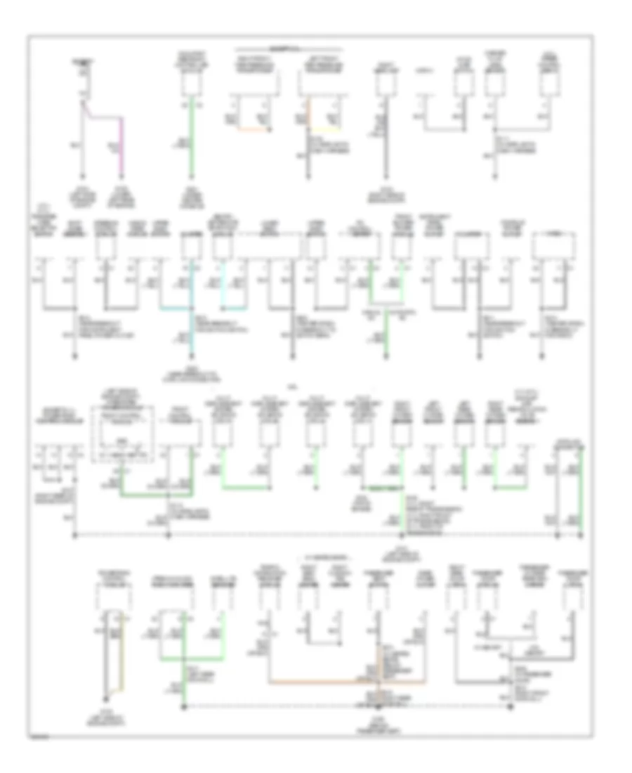 Ground Distribution Wiring Diagram 1 of 2 for Jeep Grand Cherokee Limited 2007