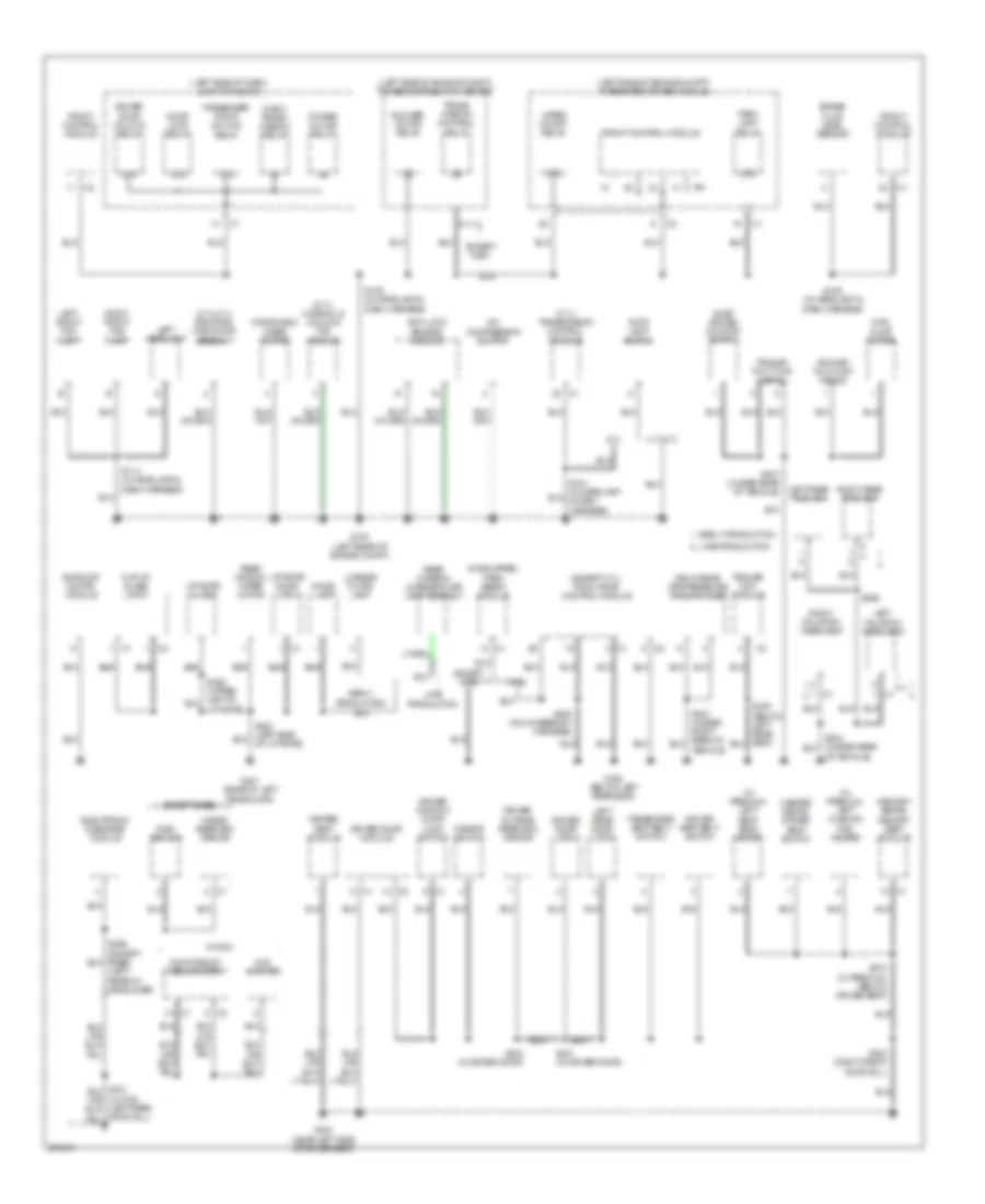 Ground Distribution Wiring Diagram (2 of 2) for Jeep Grand Cherokee Limited 2007
