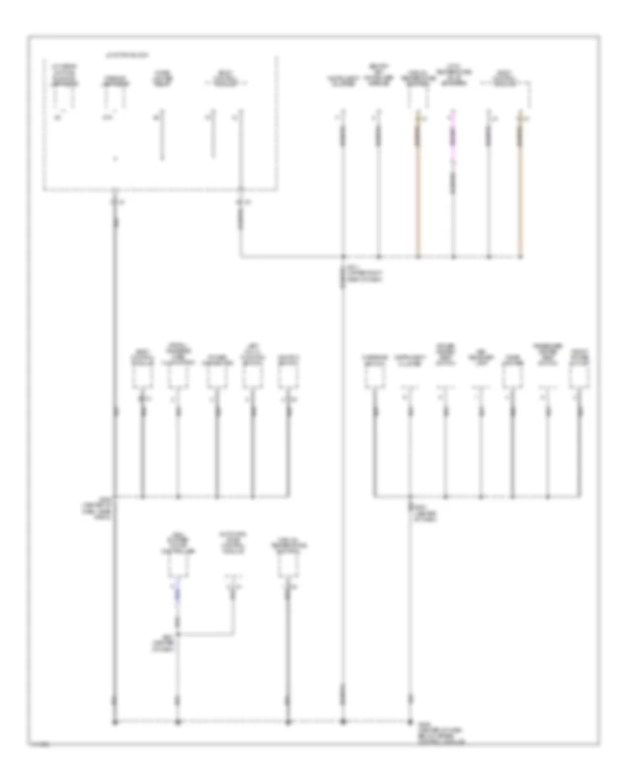 Ground Distribution Wiring Diagram 1 of 4 for Jeep Grand Cherokee Limited 1999