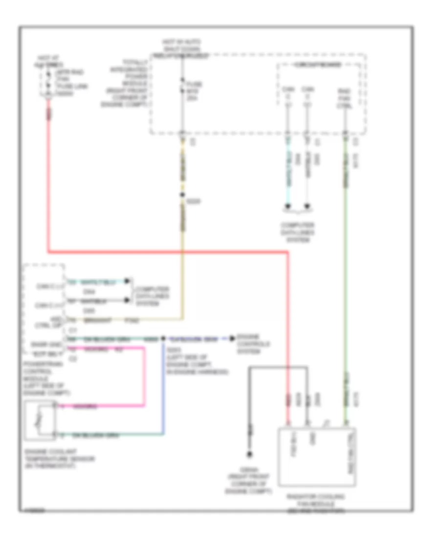 Cooling Fan Wiring Diagram for Jeep Wrangler Rubicon 2014