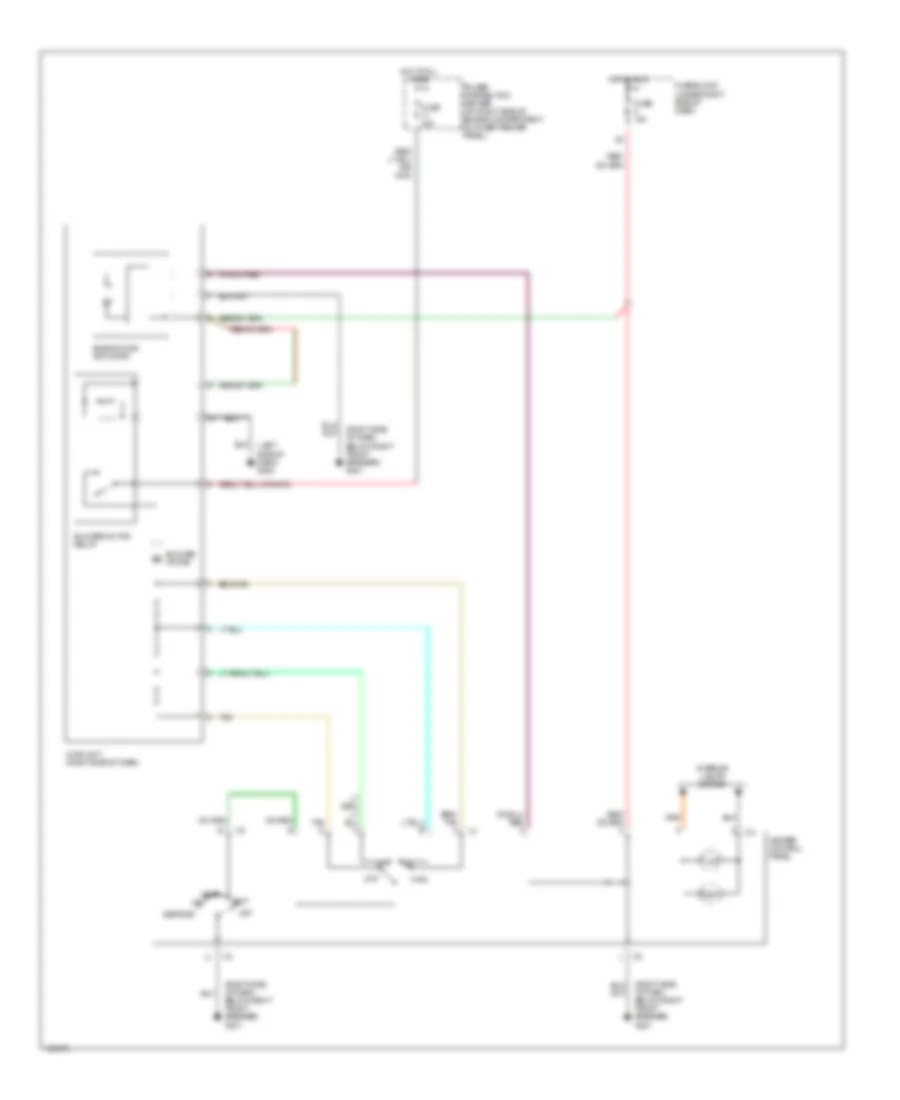 схема нагревателя для Jeep Wrangler Sahara 1999