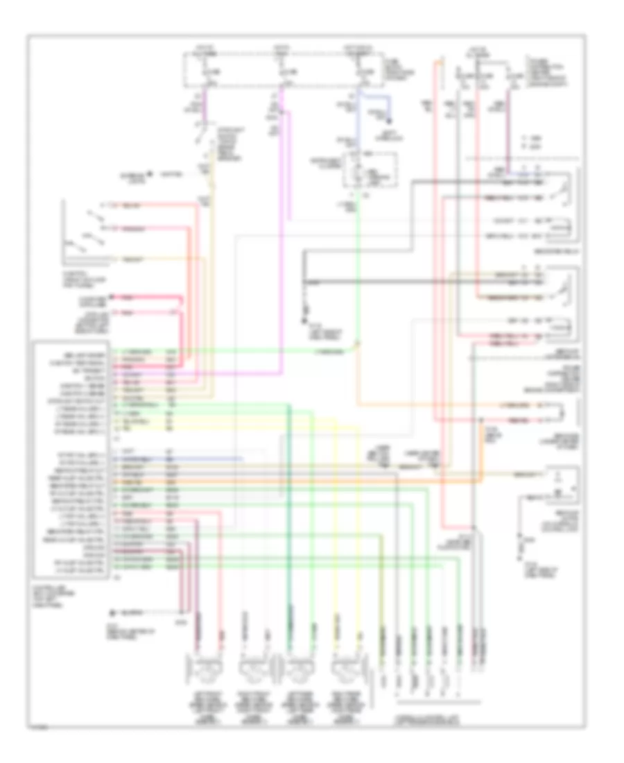 Anti-lock Brake Wiring Diagrams for Jeep Wrangler Sahara 1999