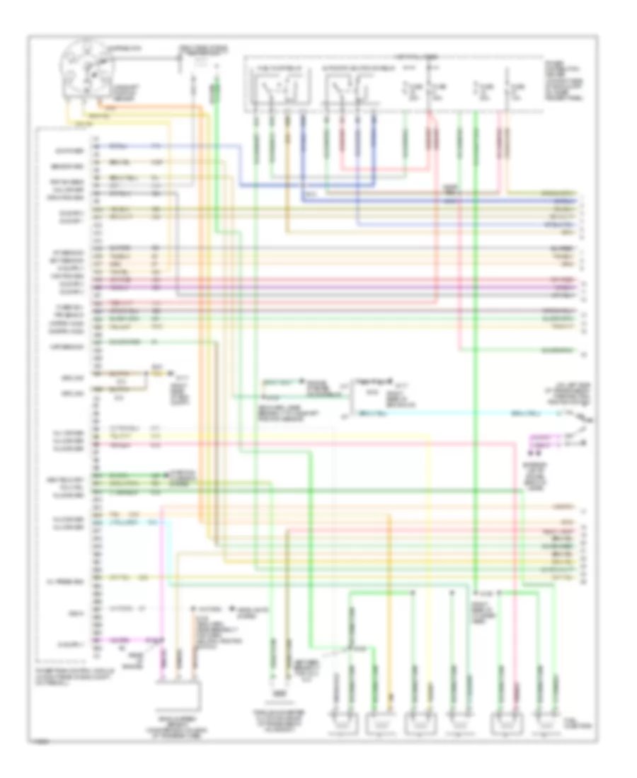 4.0L, Engine Performance Wiring Diagrams (1 of 3) for Jeep Wrangler Sahara 1999