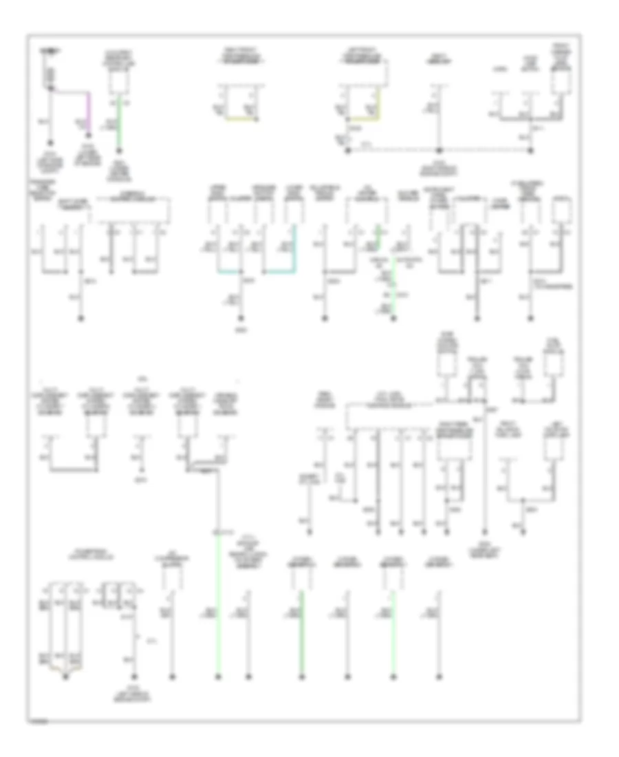 Ground Distribution Wiring Diagram 1 of 3 for Jeep Commander Limited 2010