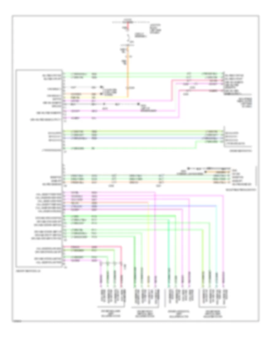 Memory Systems Wiring Diagram 1 of 3 for Jeep Commander Limited 2010