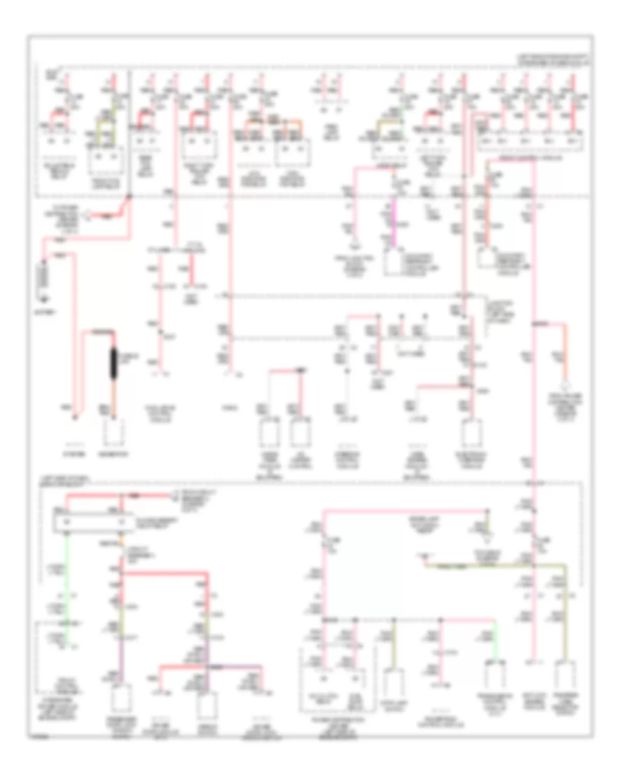 Power Distribution Wiring Diagram 1 of 4 for Jeep Commander Limited 2010