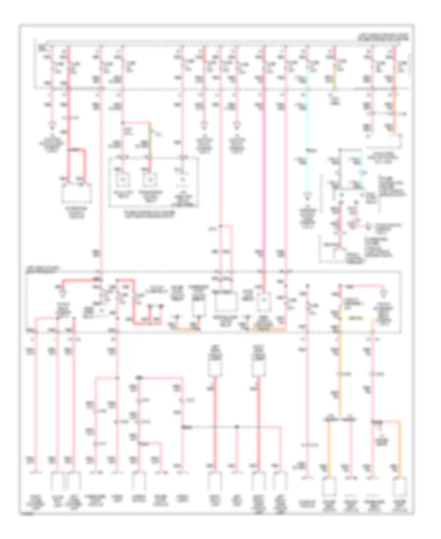 Power Distribution Wiring Diagram (2 of 4) for Jeep Commander Limited 2010