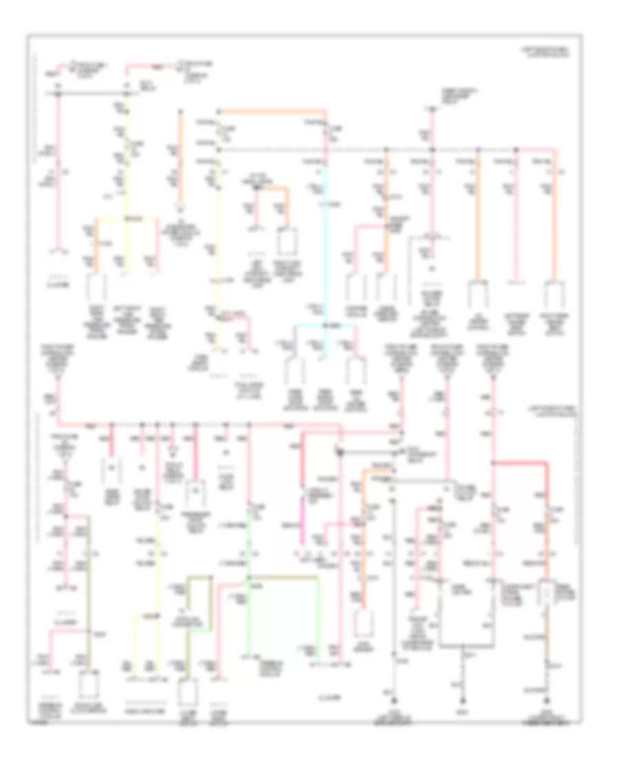 Power Distribution Wiring Diagram 3 of 4 for Jeep Commander Limited 2010