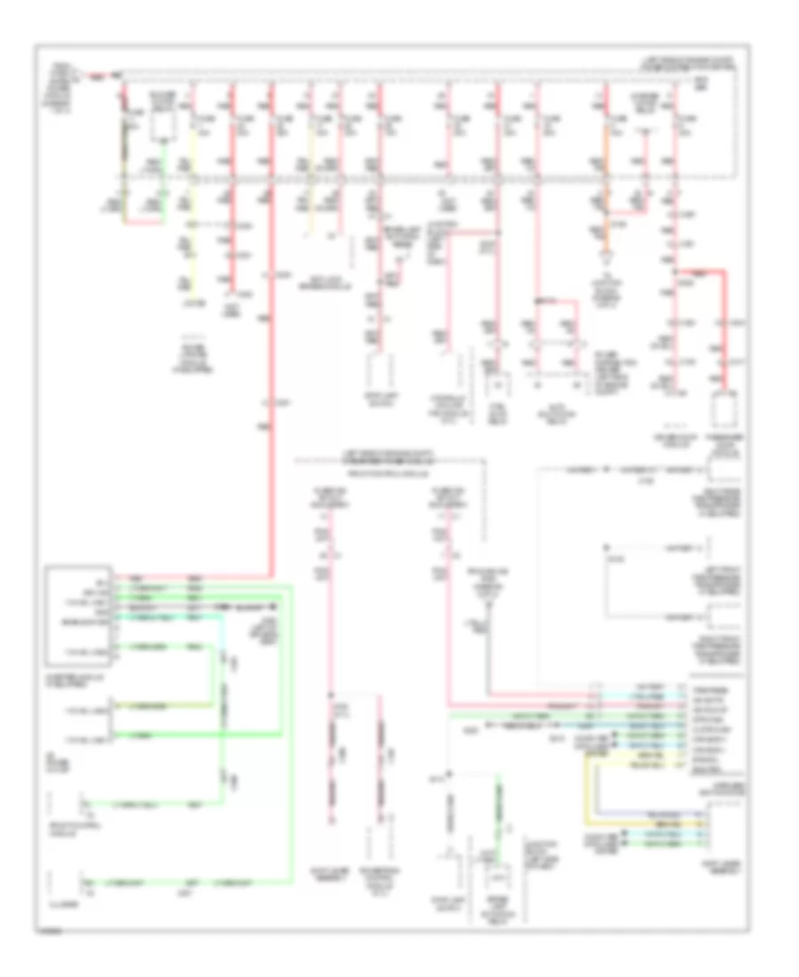 Power Distribution Wiring Diagram (4 of 4) for Jeep Commander Limited 2010