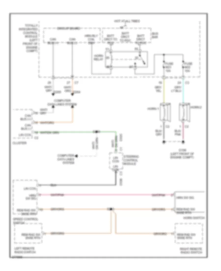 Horn Wiring Diagram for Jeep Liberty Limited 2012