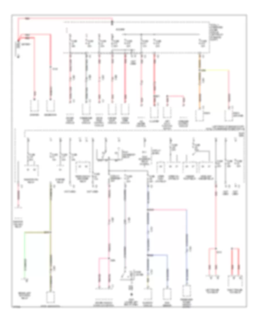 Power Distribution Wiring Diagram 1 of 3 for Jeep Liberty Limited 2012
