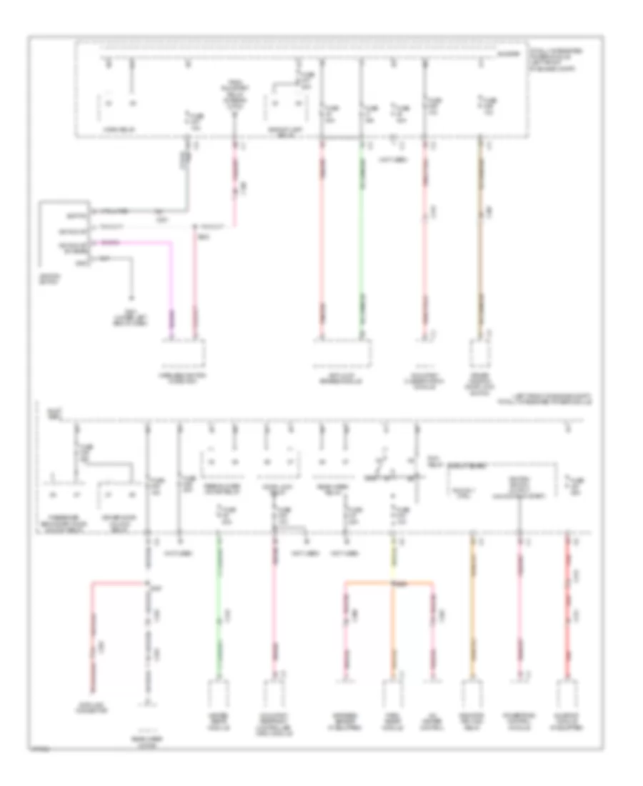 Power Distribution Wiring Diagram 3 of 3 for Jeep Liberty Limited 2012