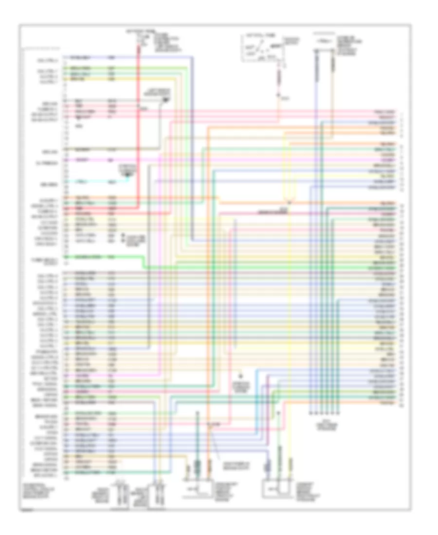 6.1L, Engine Performance Wiring Diagram (1 of 6) for Jeep Grand Cherokee SRT-8 2007