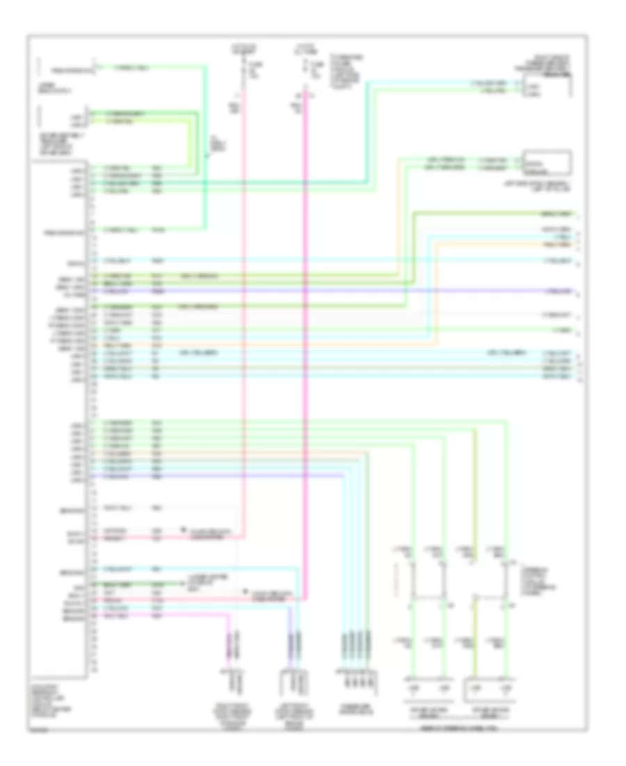 Supplemental Restraints Wiring Diagram 1 of 2 for Jeep Grand Cherokee SRT 8 2007