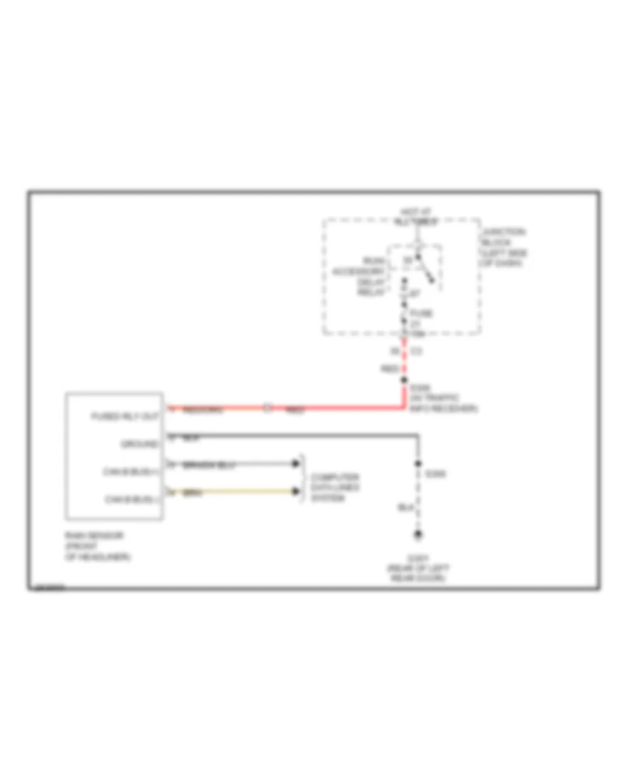 схема Датчика дождя для Jeep Grand Cherokee SRT-8 2007