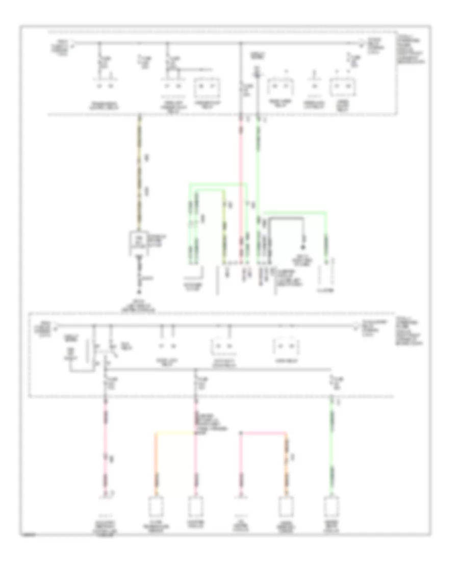 Power Distribution Wiring Diagram (2 of 4) for Jeep Wrangler Sahara 2014