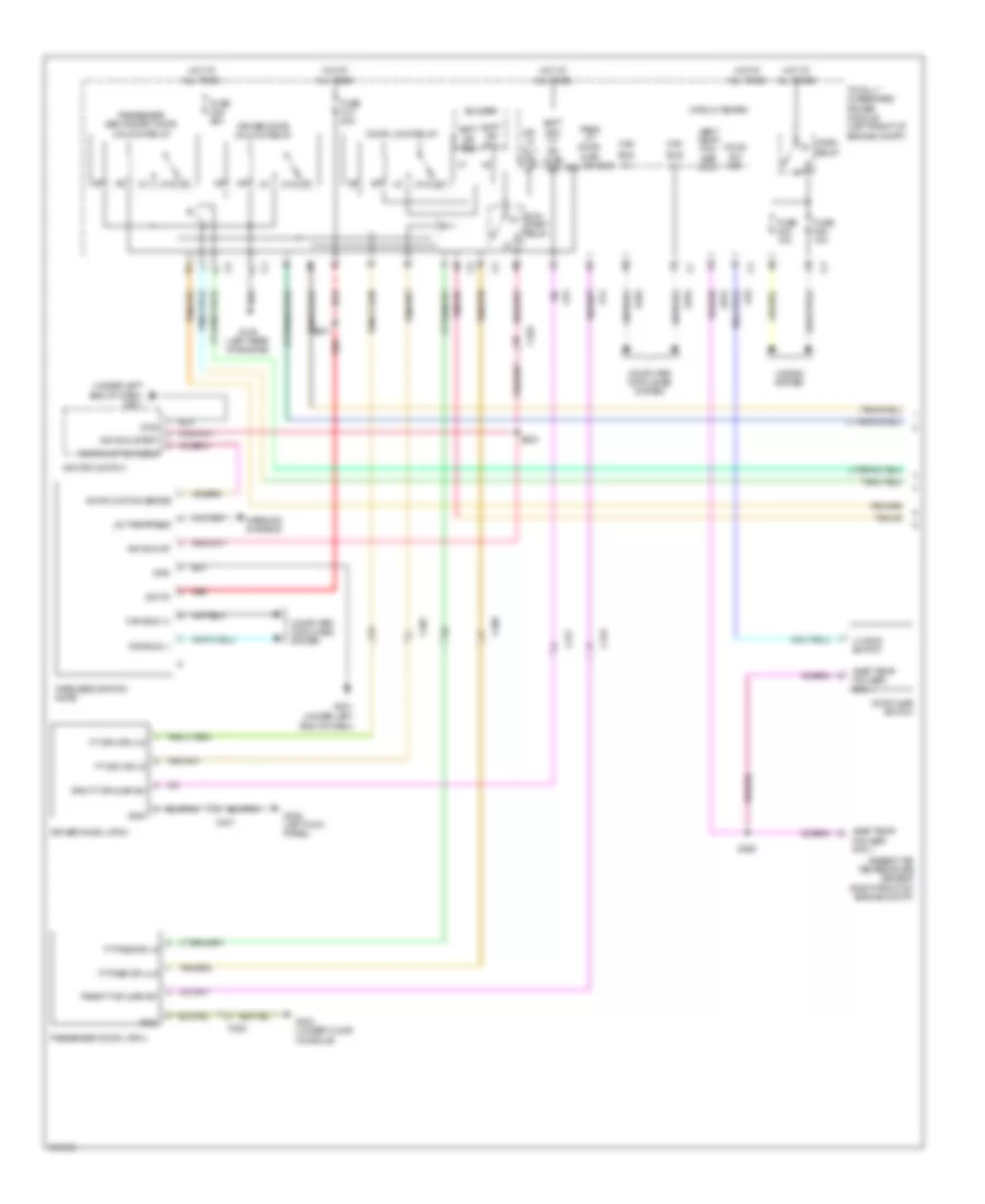 Power Door Locks Wiring Diagram 1 of 2 for Jeep Liberty Limited Jet 2012