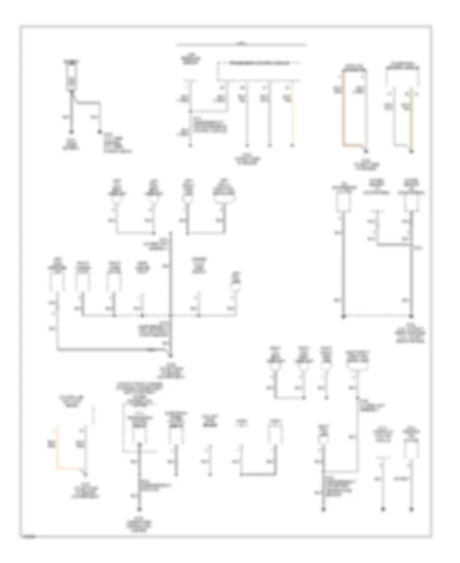 Ground Distribution Wiring Diagram 1 of 4 for Jeep Grand Cherokee Freedom 2004