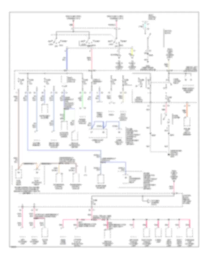 Power Distribution Wiring Diagram 2 of 3 for Jeep Grand Cherokee Freedom 2004