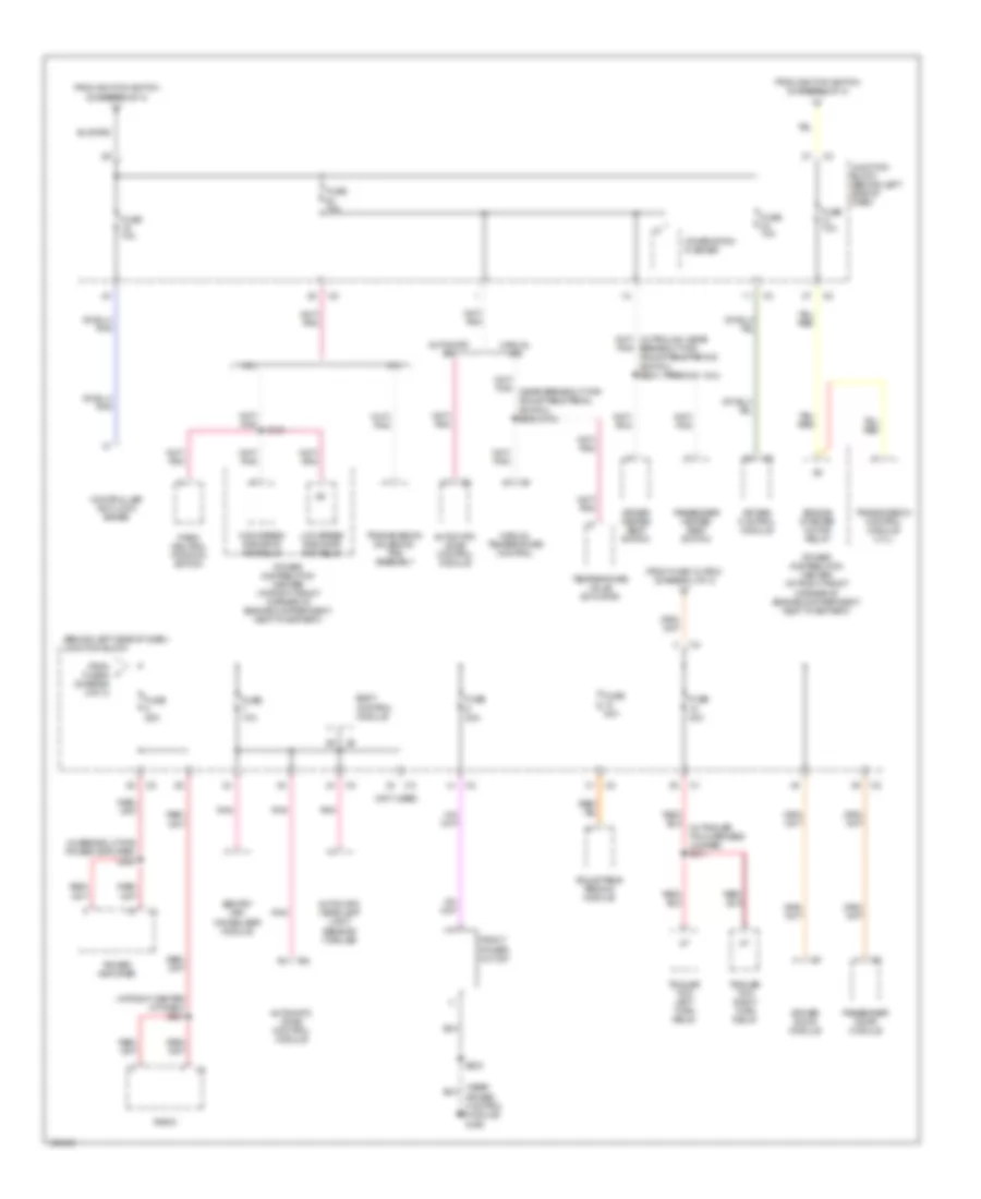 Power Distribution Wiring Diagram 3 of 3 for Jeep Grand Cherokee Freedom 2004
