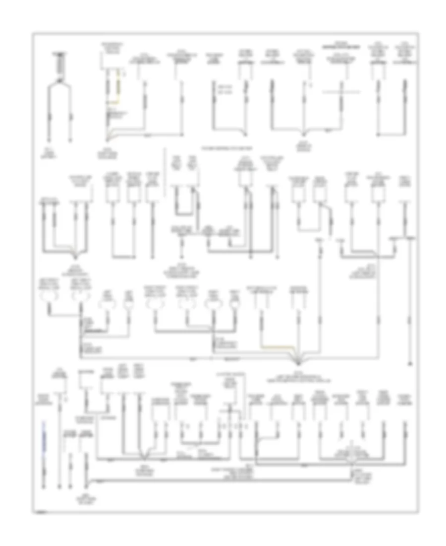 Ground Distribution Wiring Diagram 1 of 2 for Jeep Cherokee Classic 2000
