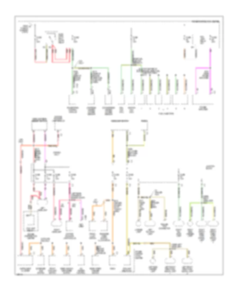 Power Distribution Wiring Diagram (3 of 3) for Jeep Cherokee Classic 2000