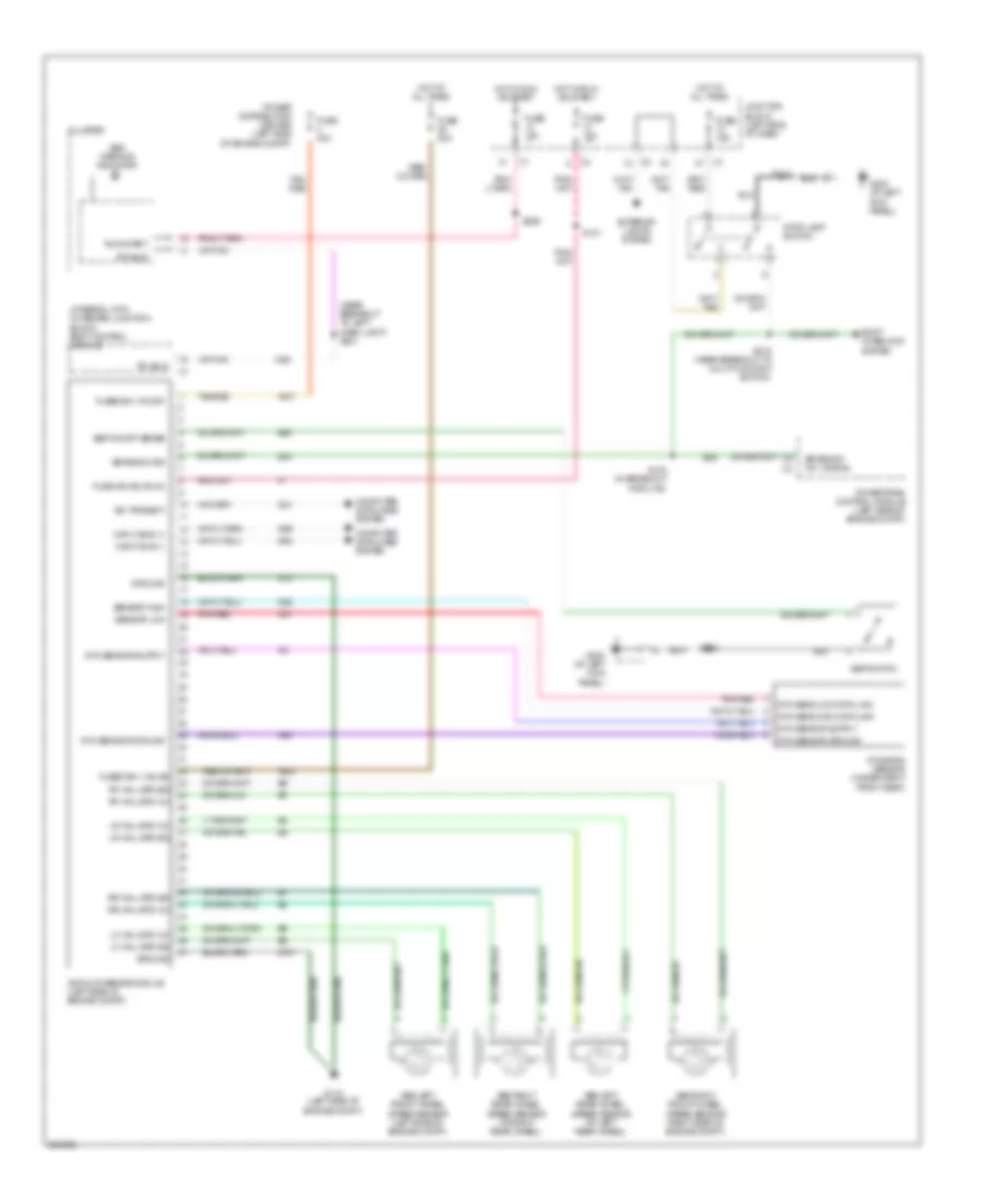 Anti-lock Brakes Wiring Diagram for Jeep Liberty Limited 2007