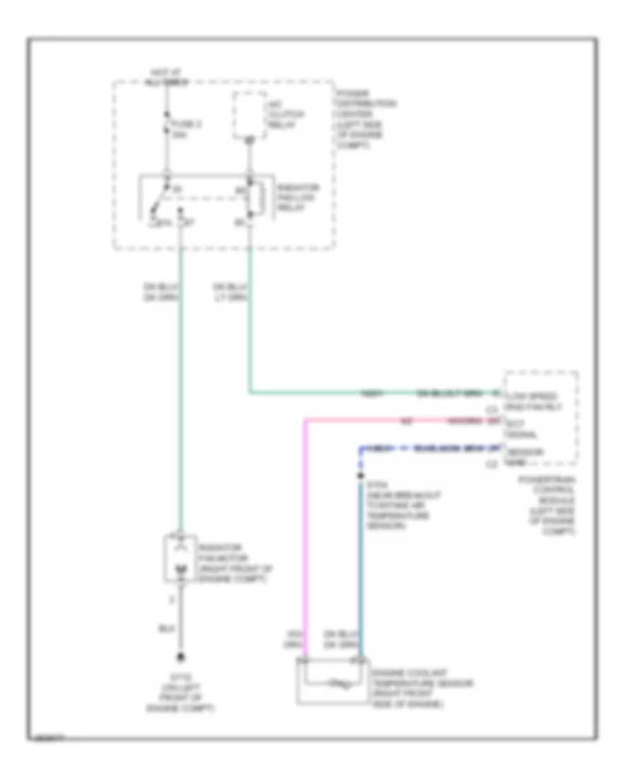Cooling Fan Wiring Diagram for Jeep Liberty Limited 2007