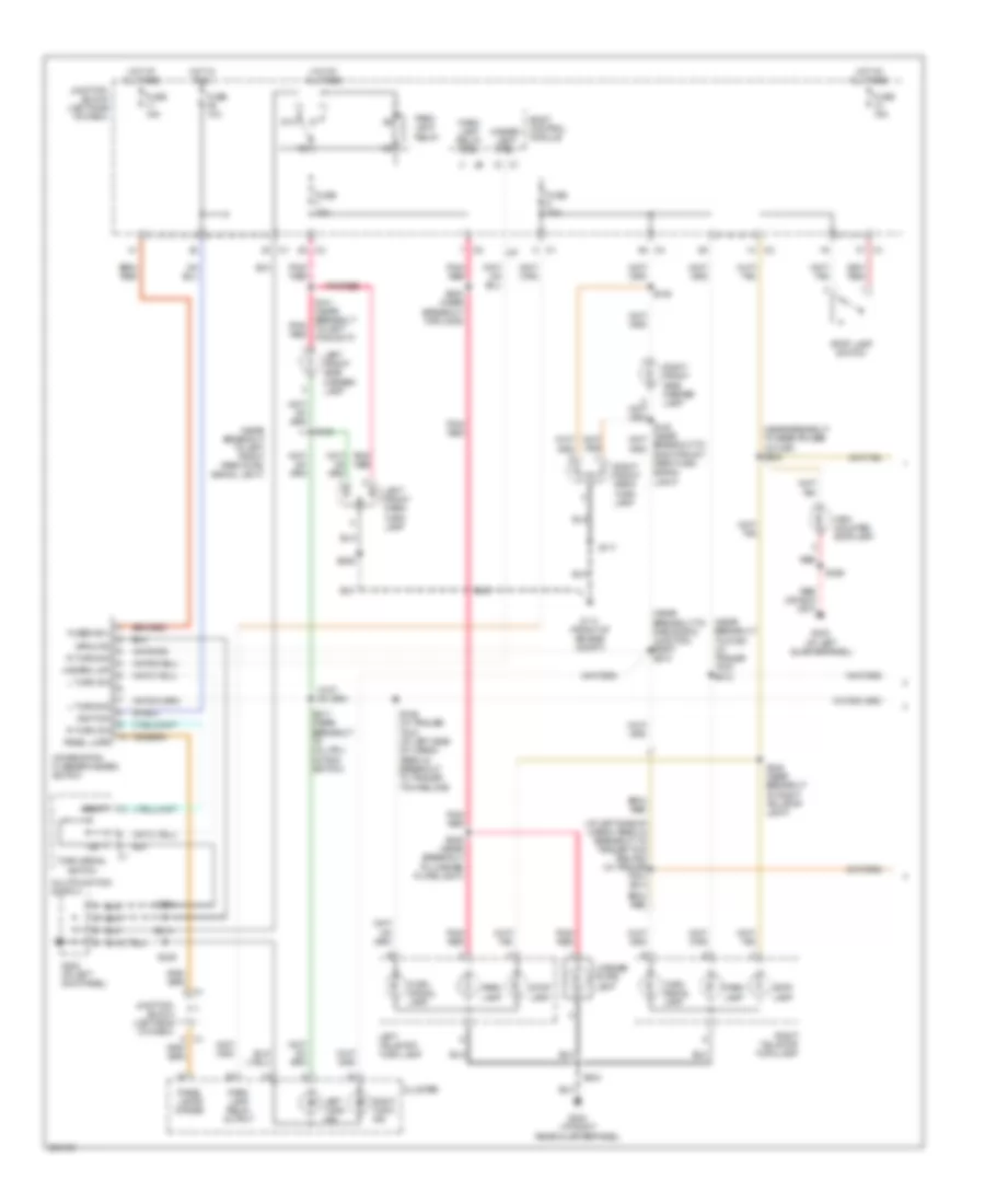Exterior Lamps Wiring Diagram 1 of 2 for Jeep Liberty Limited 2007