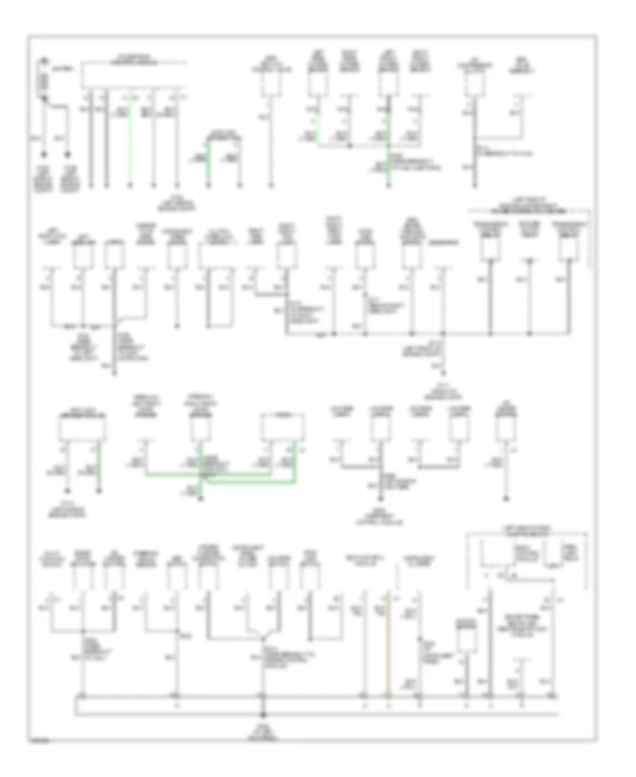 Ground Distribution Wiring Diagram 1 of 2 for Jeep Liberty Limited 2007