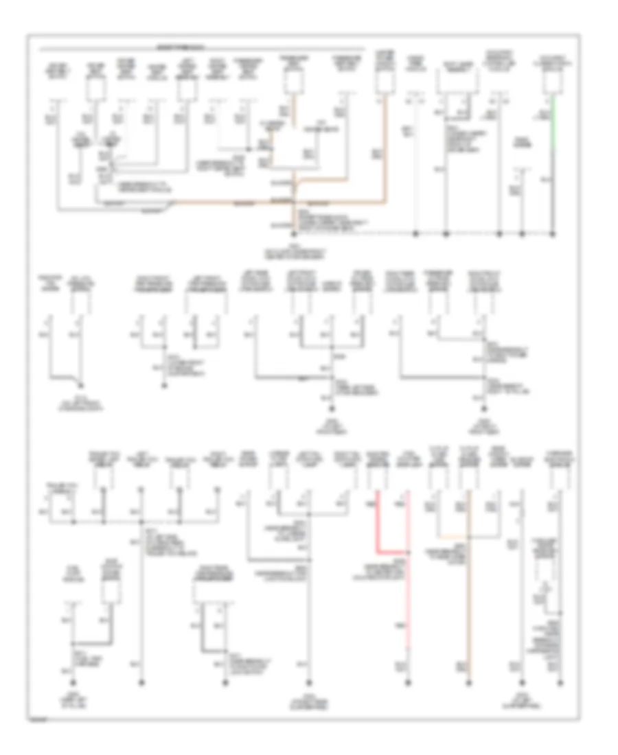 Ground Distribution Wiring Diagram 2 of 2 for Jeep Liberty Limited 2007