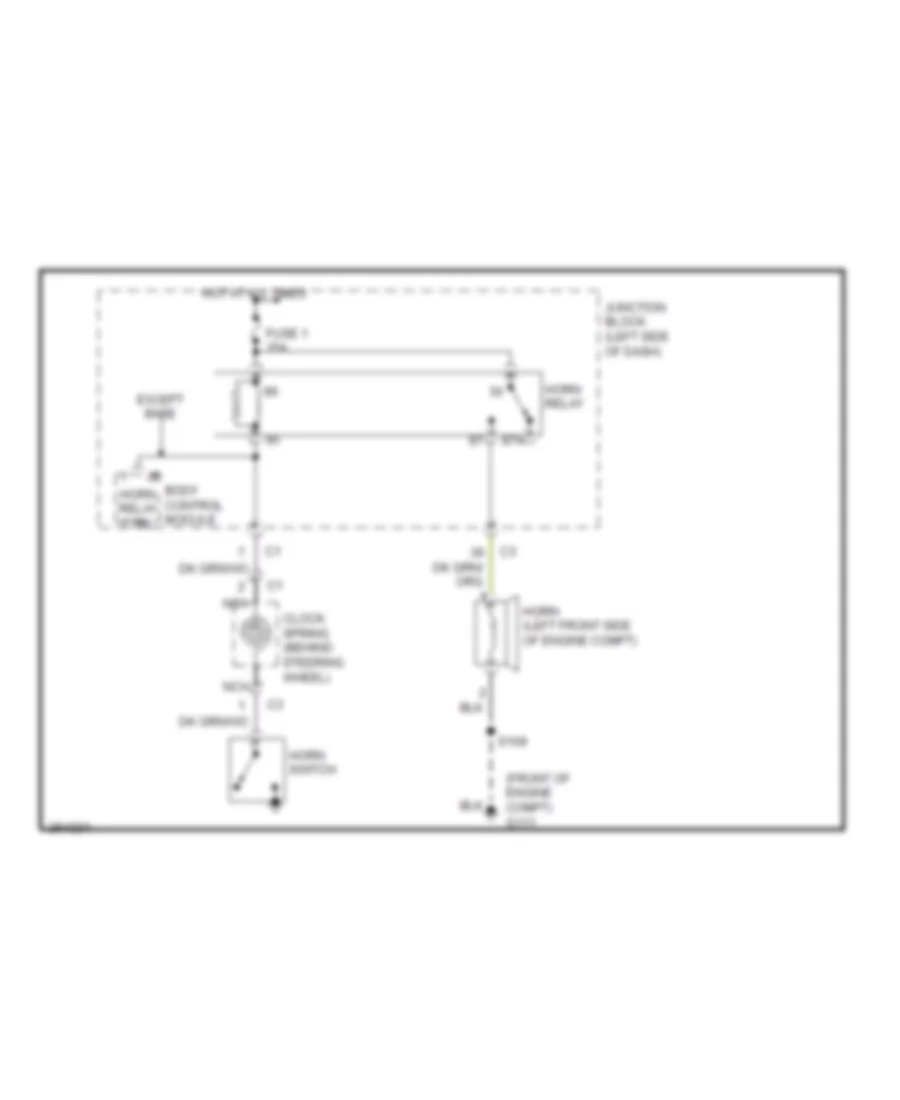Horn Wiring Diagram for Jeep Liberty Limited 2007