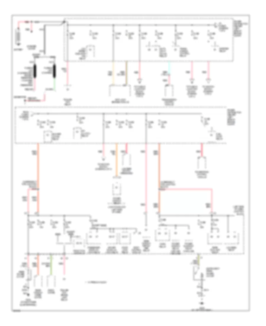 Power Distribution Wiring Diagram 1 of 3 for Jeep Liberty Limited 2007