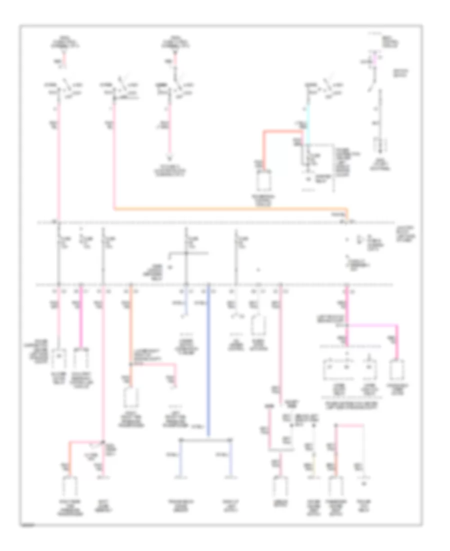 Power Distribution Wiring Diagram (2 of 3) for Jeep Liberty Limited 2007