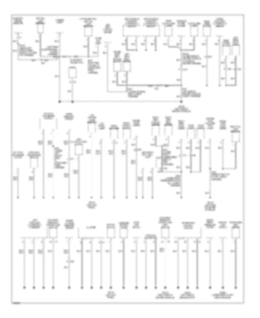 Ground Distribution Wiring Diagram (2 of 2) for Jeep Wrangler Sport 2014